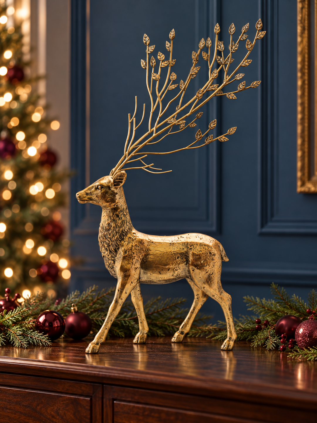 Gilded Woodland Deer – 21″ & 25″