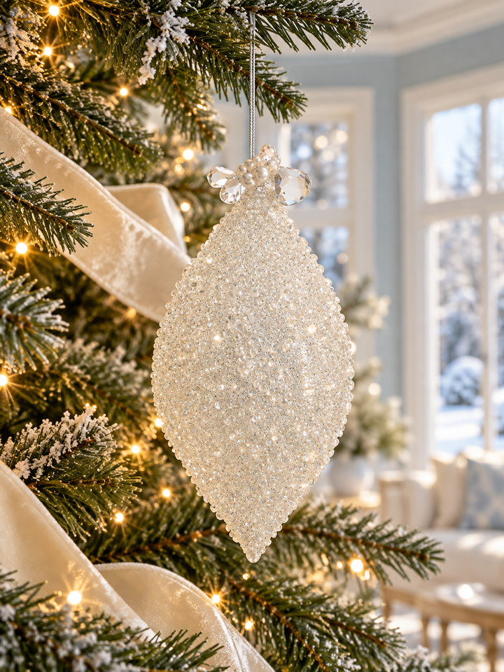 Winter Opulence Glass Ornament
