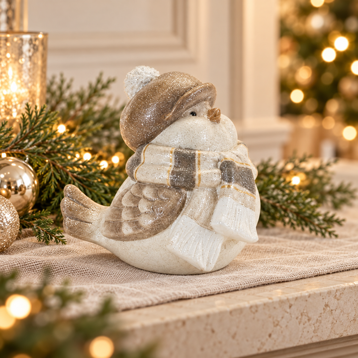 Winter Wishes Decorative Bird Figurines – Two Designs