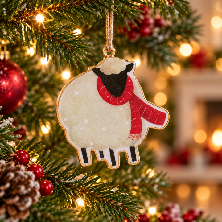 Merry Little Lambs Ornaments