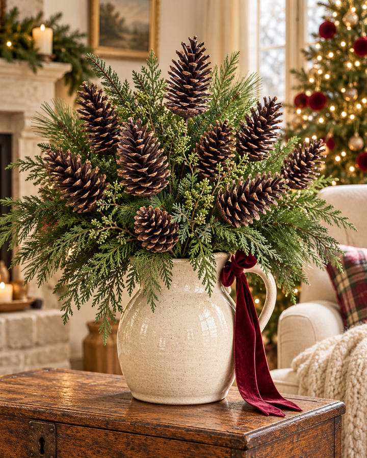 Woodland Pinecone Spray – 28″