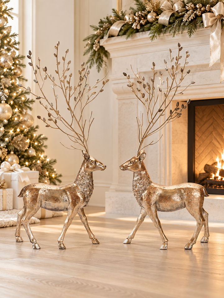 Gilded Woodland Deer – 40"