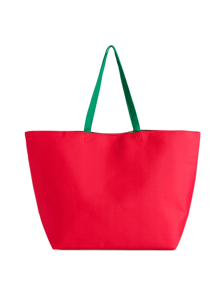 Merry Plaid Holiday Tote