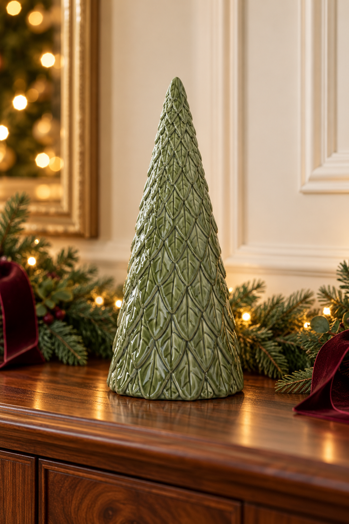 Evergreen Elegance Textured Christmas Trees