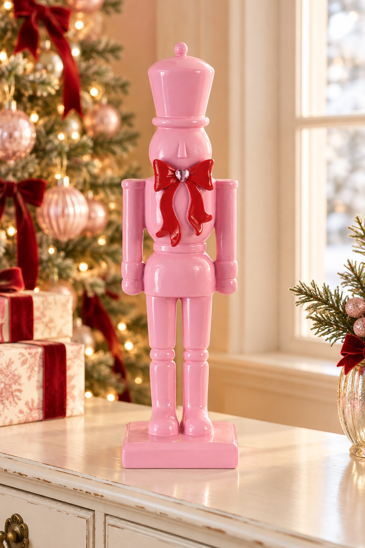 Sugarplum Christmas Soldier with Jeweled Bow – 10″