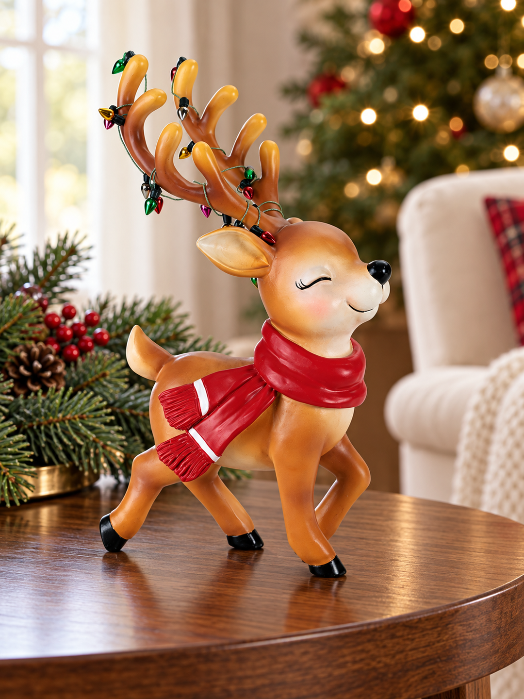 Merry & Bright Reindeer Figurines