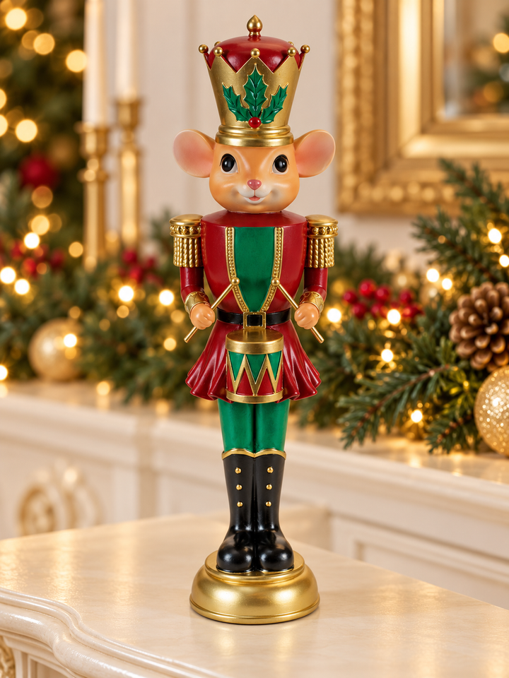 Christmas Mouse Soldier Figurines
