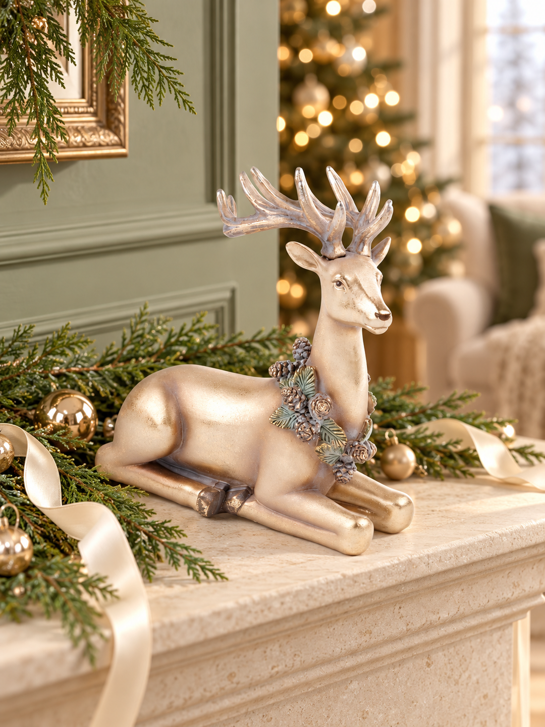 Champagne Woodland Deer