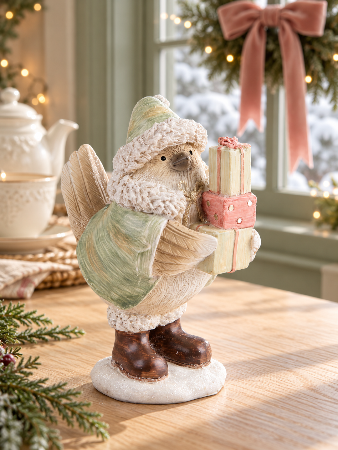 Winter Joy Christmas Bird Figurines – Two Designs