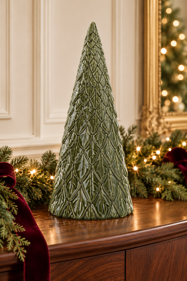 Evergreen Elegance Textured Christmas Trees