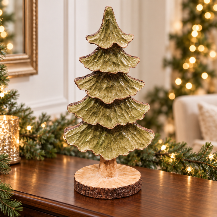 Woodland Evergreen Trees on a Base