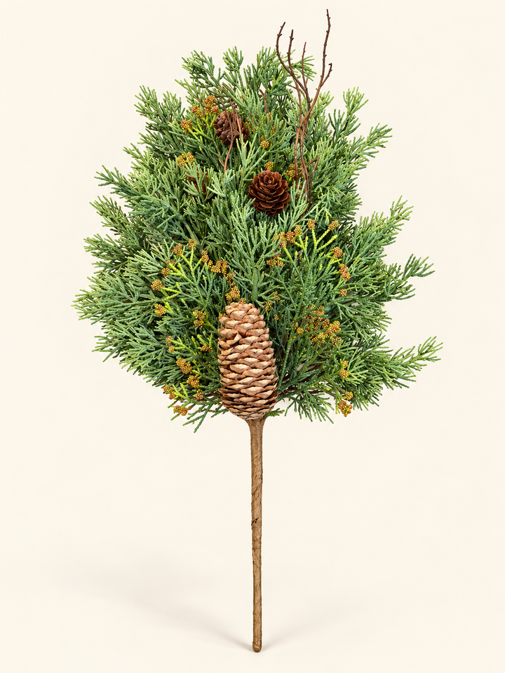 Woodland Evergreen & Pine Cone Spray