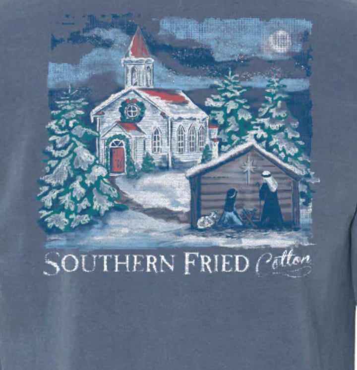 Snowy Church Long Sleeve Tee