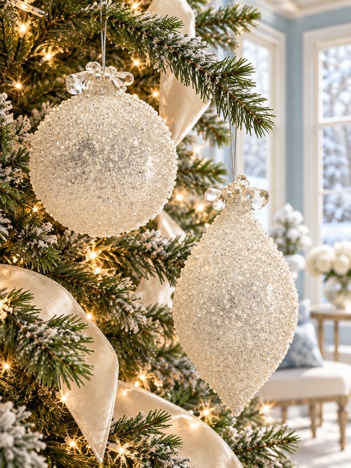 Winter Opulence Glass Ornament
