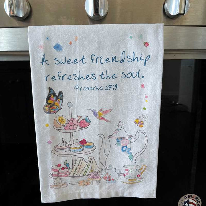 A Sweet Friendship Tea Towel