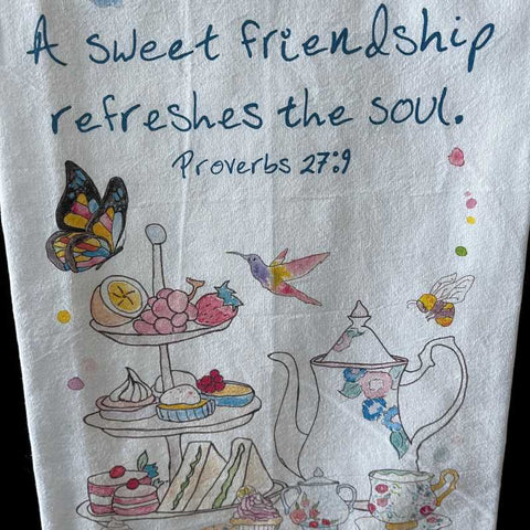 A Sweet Friendship Tea Towel