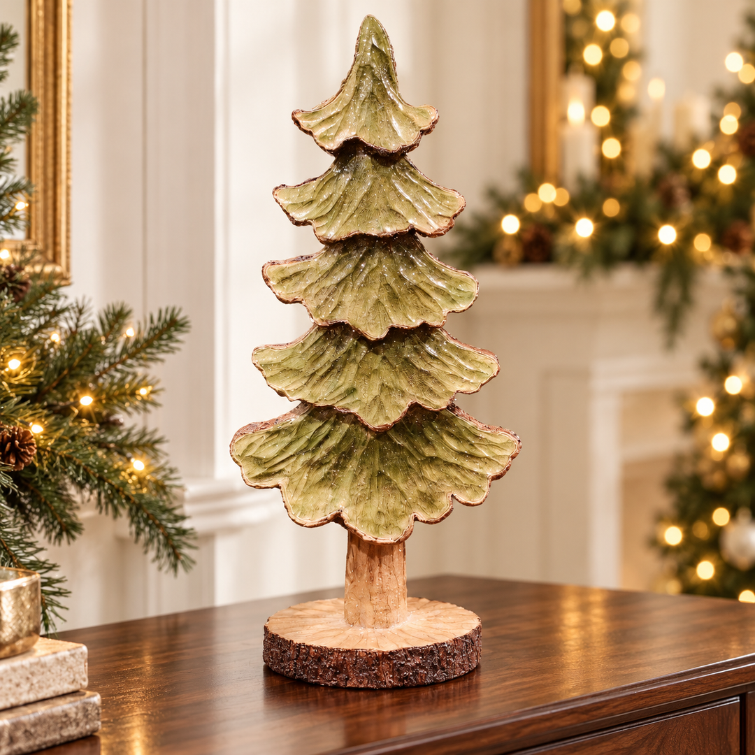 Woodland Evergreen Trees on a Base