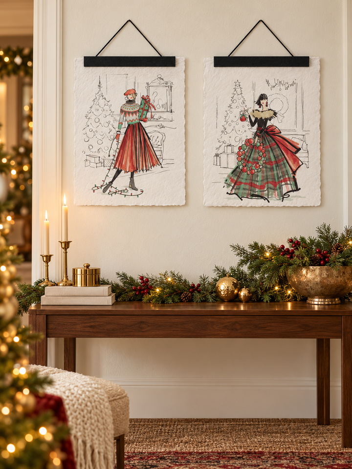 Holiday Elegance Fashion Illustration Banners – Two Designs