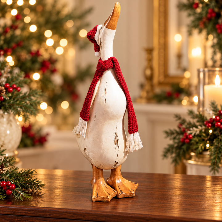 Christmas Scarf Duck Décor