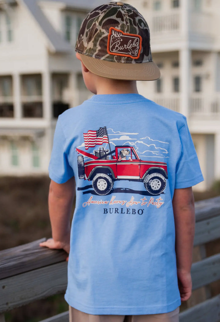 America Knows How to Party YOUTH Tee