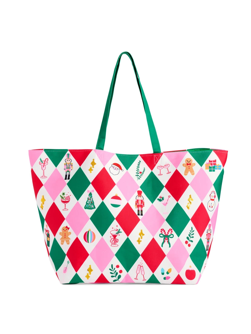 Merry & Bright Holiday Weekender Tote
