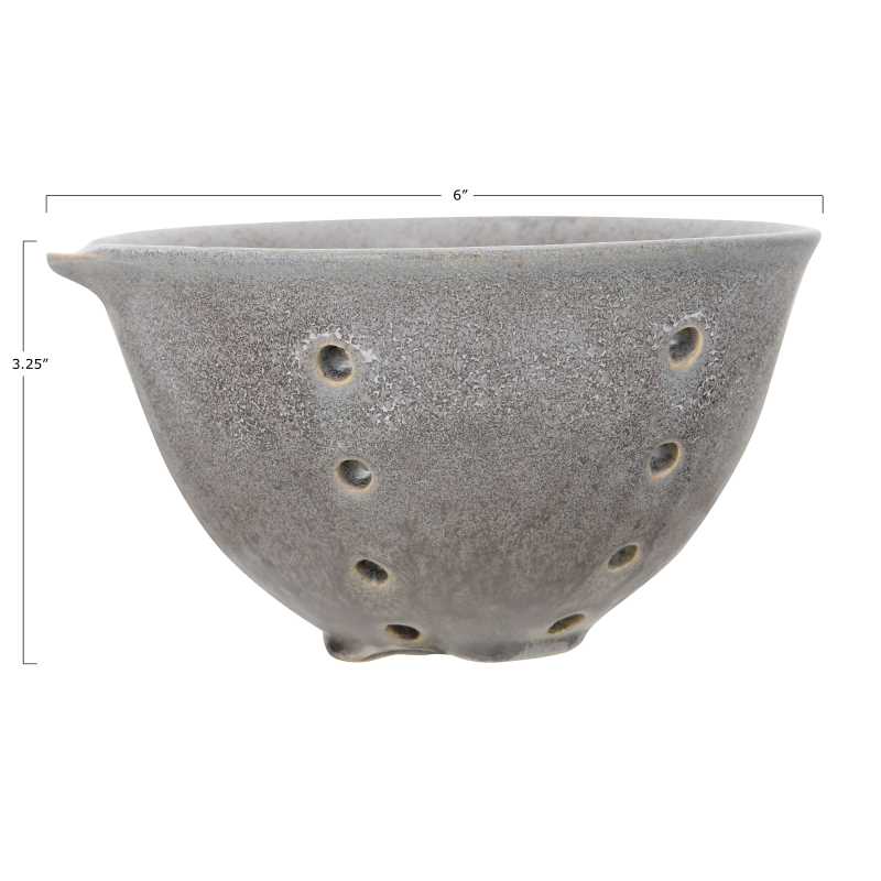 6” Stoneware Berry Bowl with Lip
