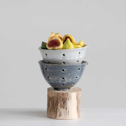 6” Stoneware Berry Bowl with Lip