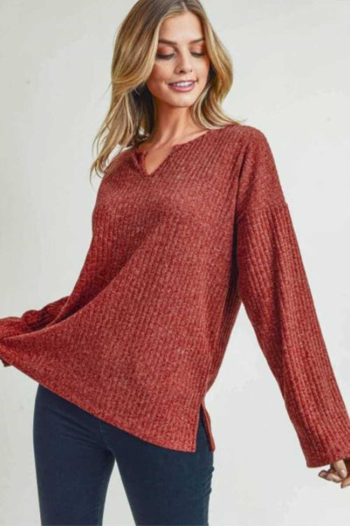 Bianca's Burgundy Sweater