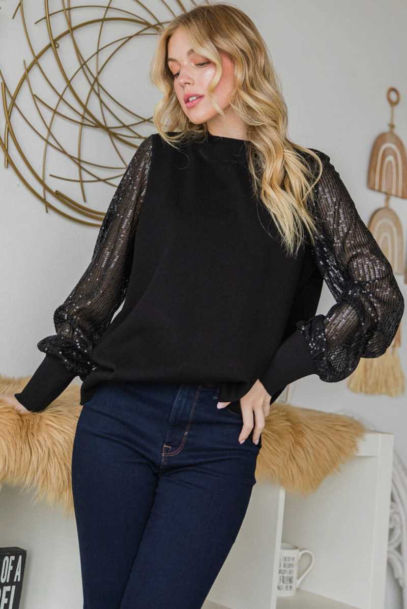 Black Glamour Top