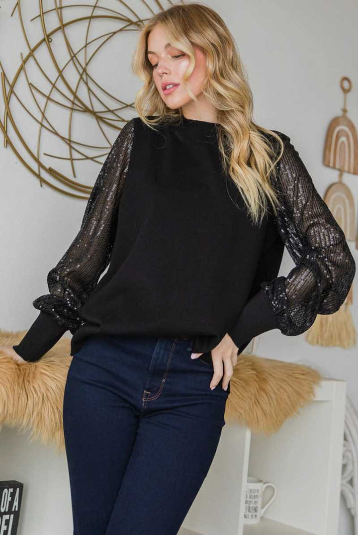 Black Glamour Top