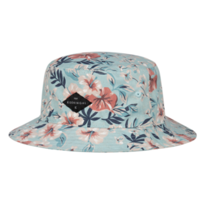 Blue Floral Bucket Hat - Adults