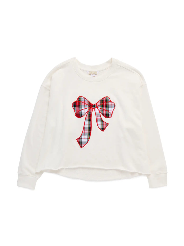 Tartan Bow Lounge Sweatshirt