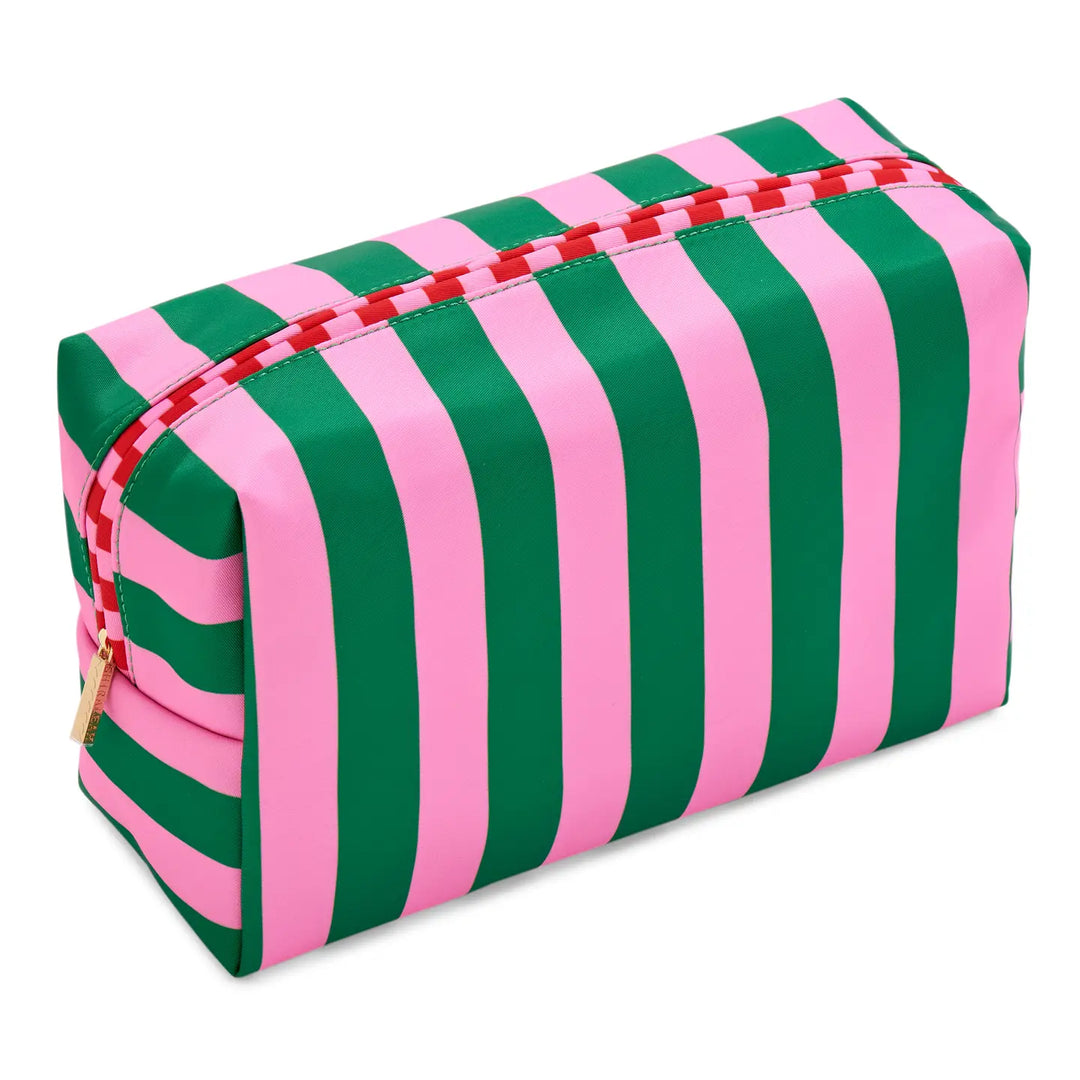 Merry Stripe Box Cosmetic Bag