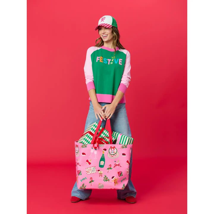 Candy Cane Bow Trucker Hat
