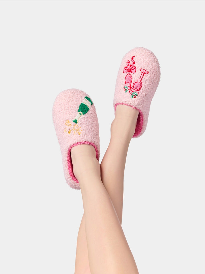 Holiday Cheers Cozy Slippers