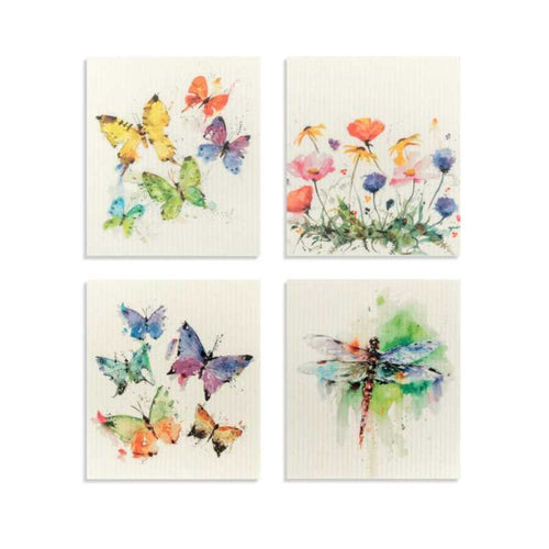 Biodegradable Dish Cloth: Butterflies