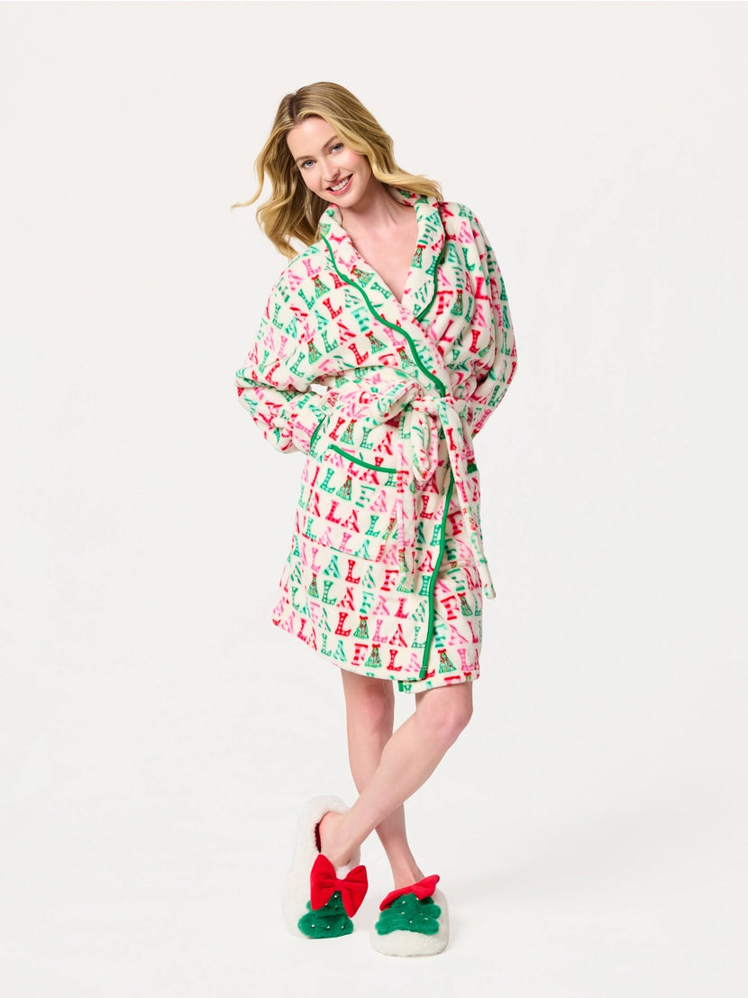 Fa La La Holiday Plush Robe