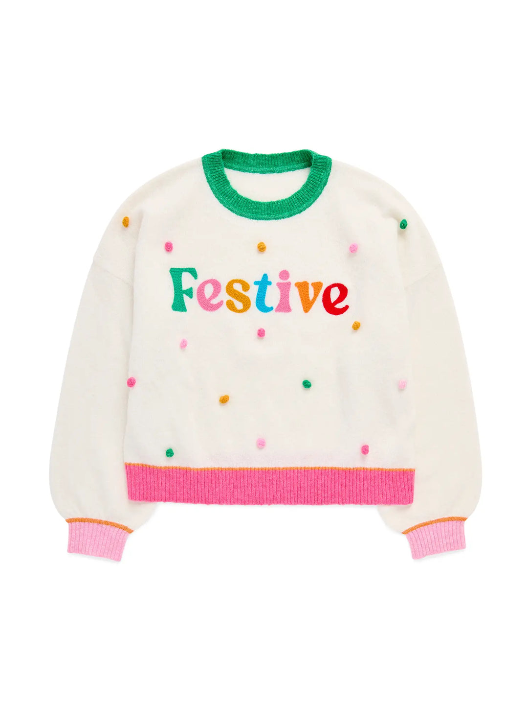 Festive Pom Pom Sweater