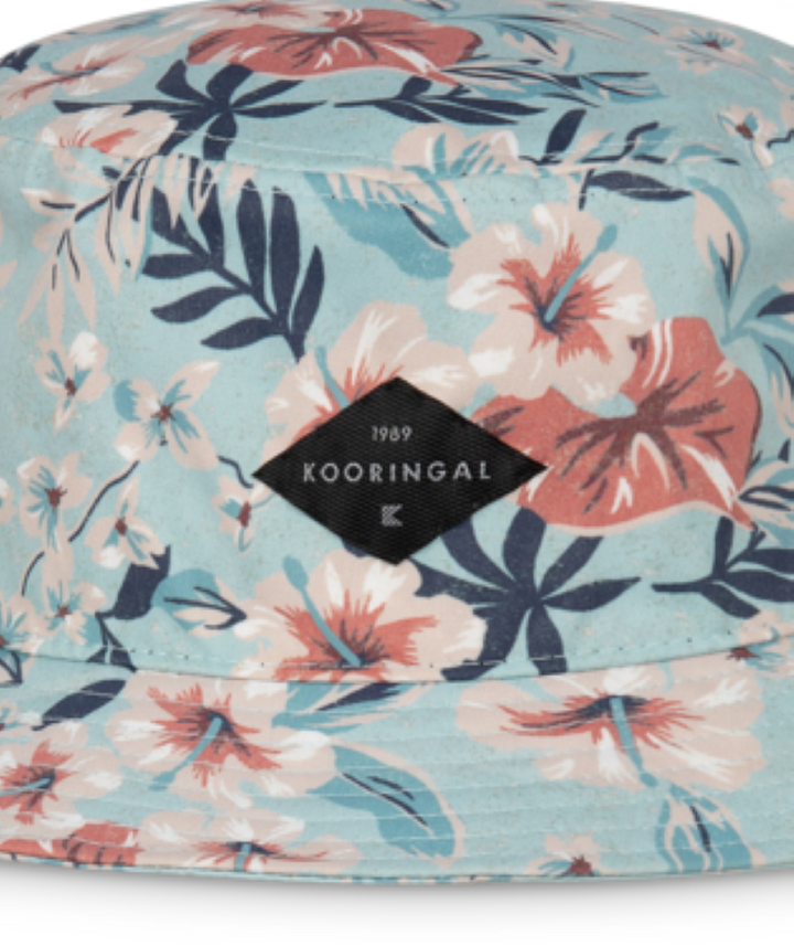 Blue Floral Bucket Hat - Adults