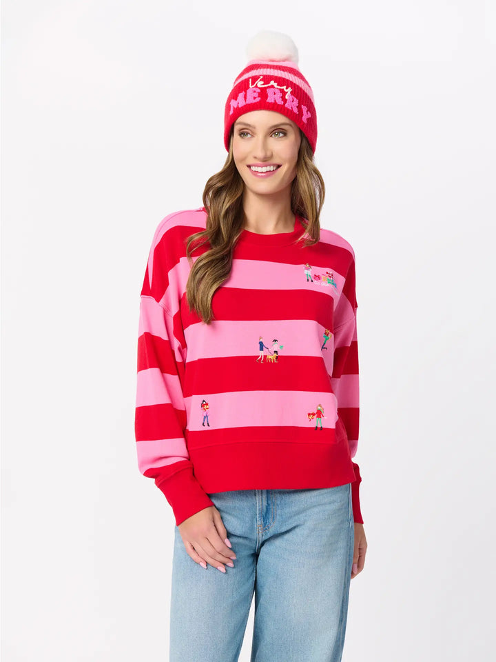 Gifting Season Embroidered Sweatshirt