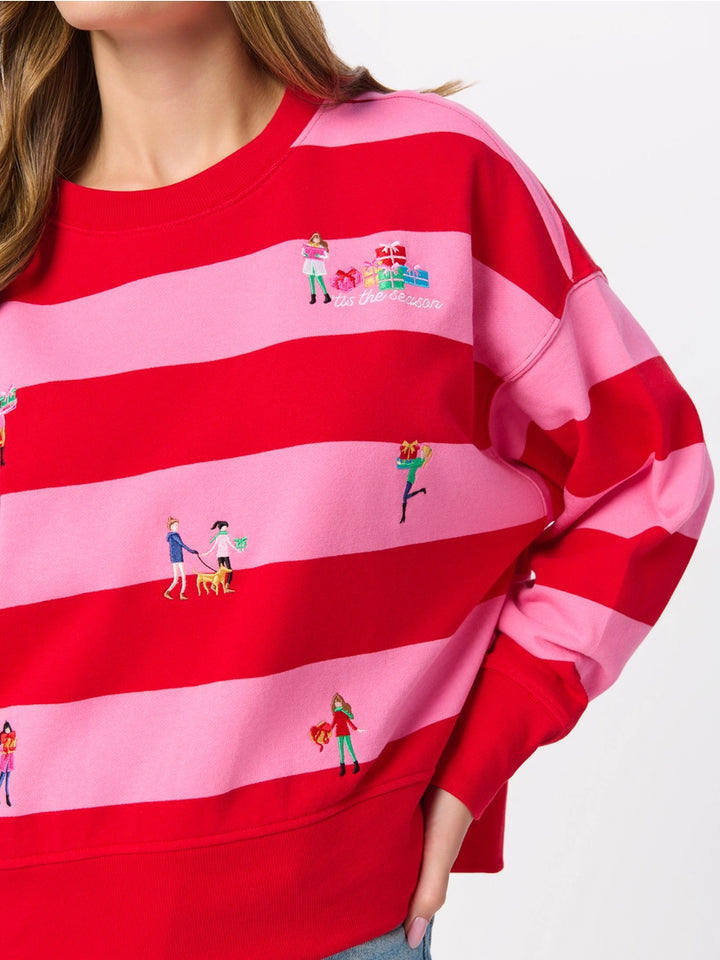 Gifting Season Embroidered Sweatshirt