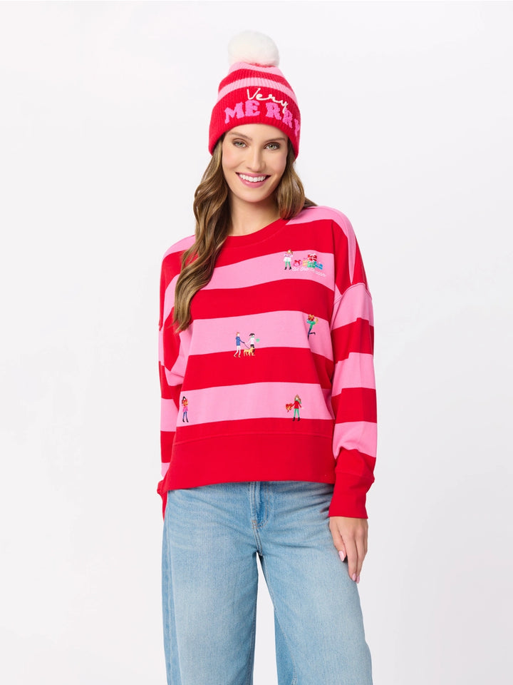 Gifting Season Embroidered Sweatshirt