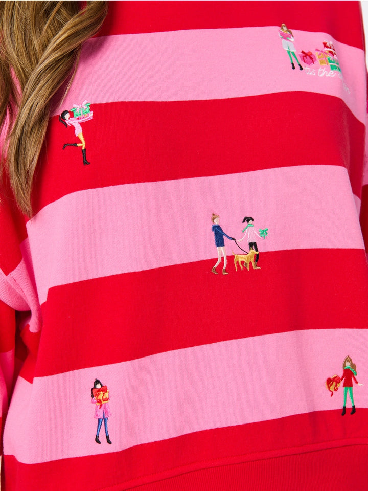 Gifting Season Embroidered Sweatshirt