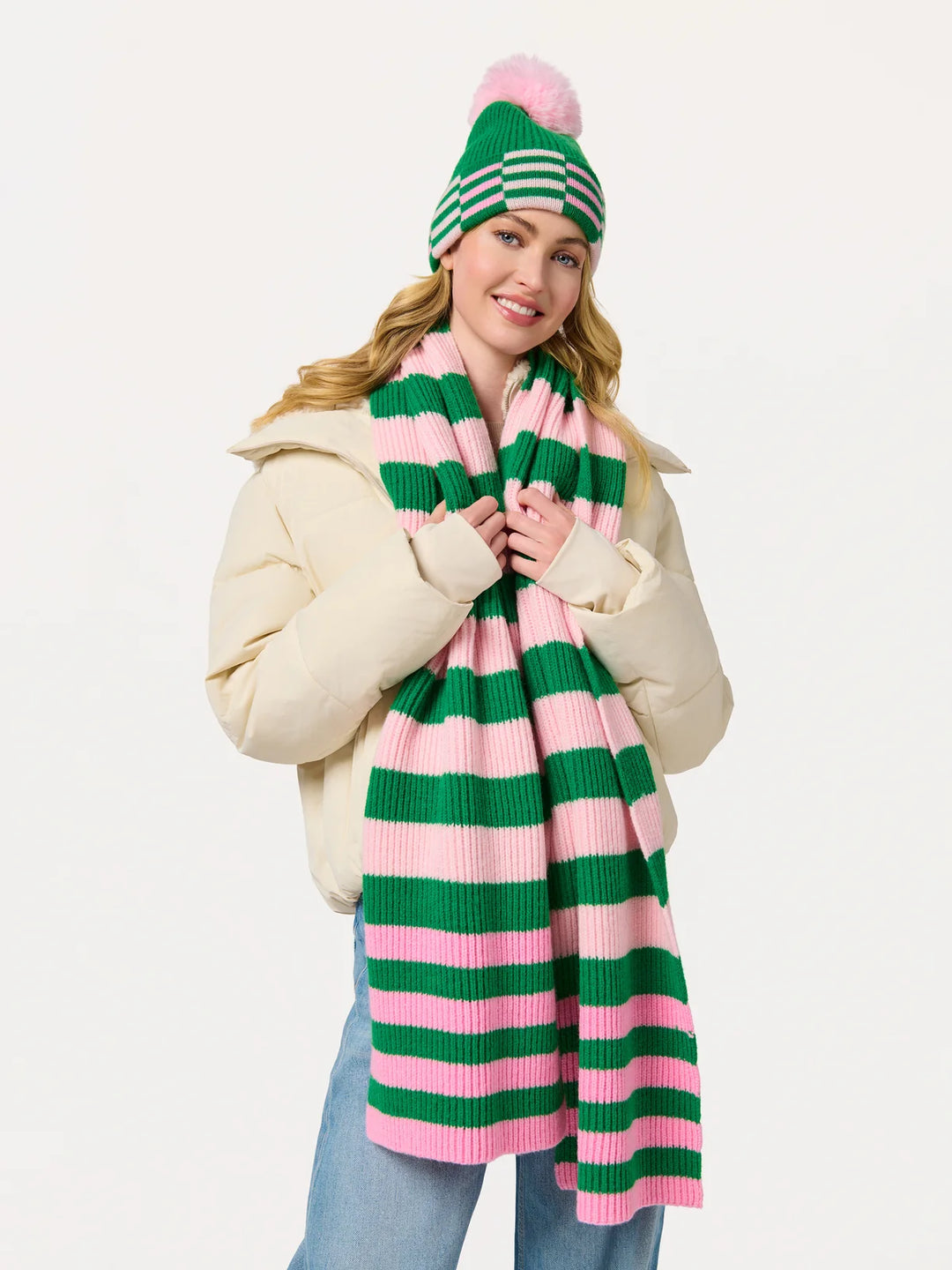 Merry & Bright Pom Beanie