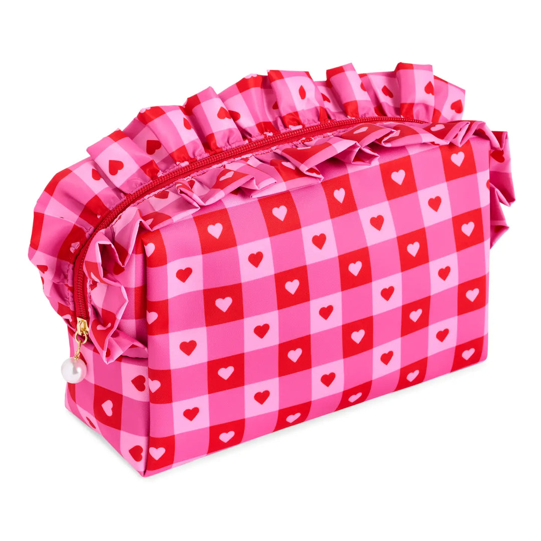 Sweetheart Ruffle Cosmetic Bag