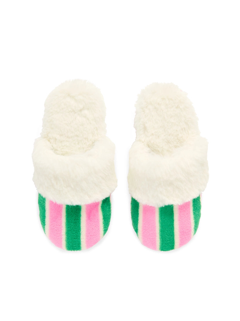 Holly Jolly Stripe Slippers