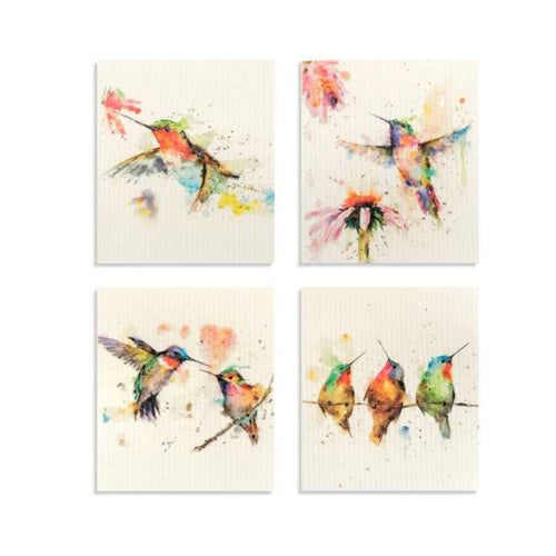 Biodegradable Dish Cloth: Hummingbirds