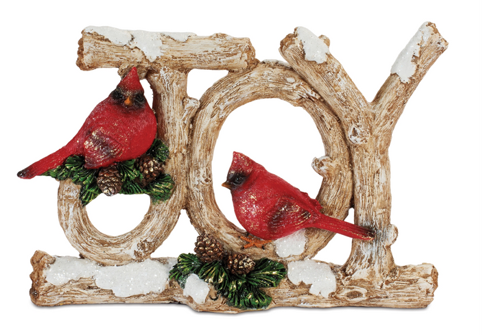 Woodland Joy Cardinal Tabletop Décor