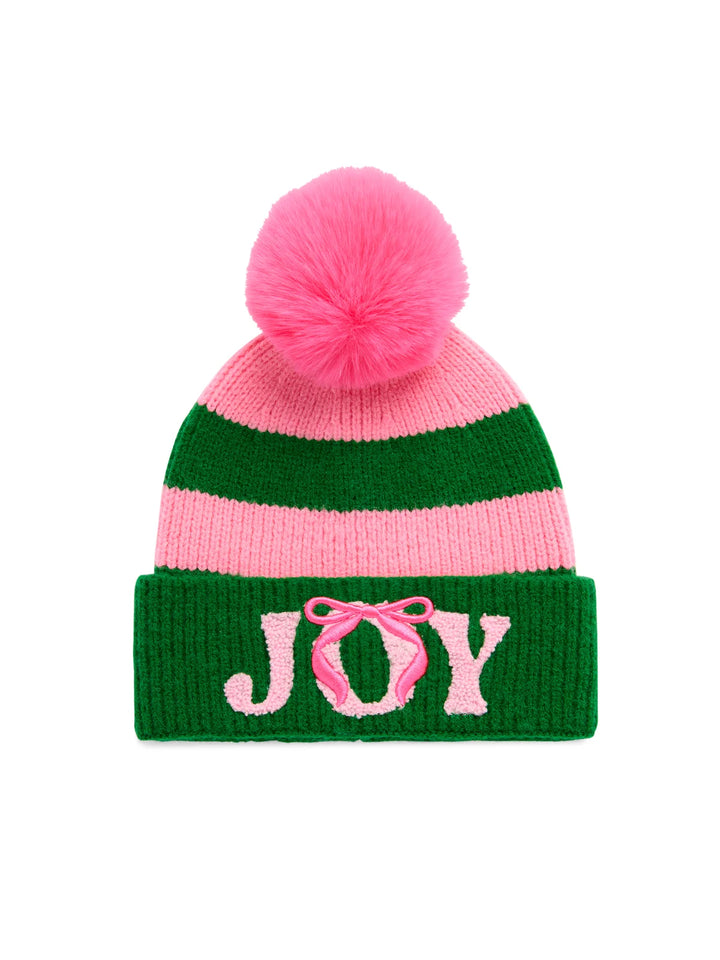 Joy Bow Pom Beanie