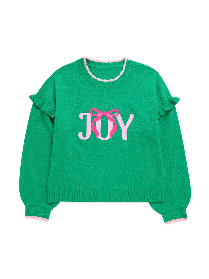 Joy Ruffle Sweater